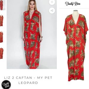 ISO Liz 2 Caftan Trashy Diva RED Leopard XL or XXL